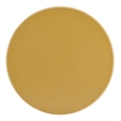 Belmonte 45 Inch Round Dining Table with Fluted Pedestal Base in Mustard