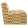 Amita Checked Weave Accent Chair with Wide Seat in Sunrise