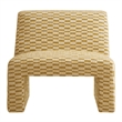 Amita Checked Weave Accent Chair with Wide Seat in Sunrise
