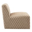 Amita Checked Weave Accent Chair with Wide Seat in Mineral