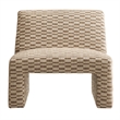 Amita Checked Weave Accent Chair with Wide Seat in Mineral
