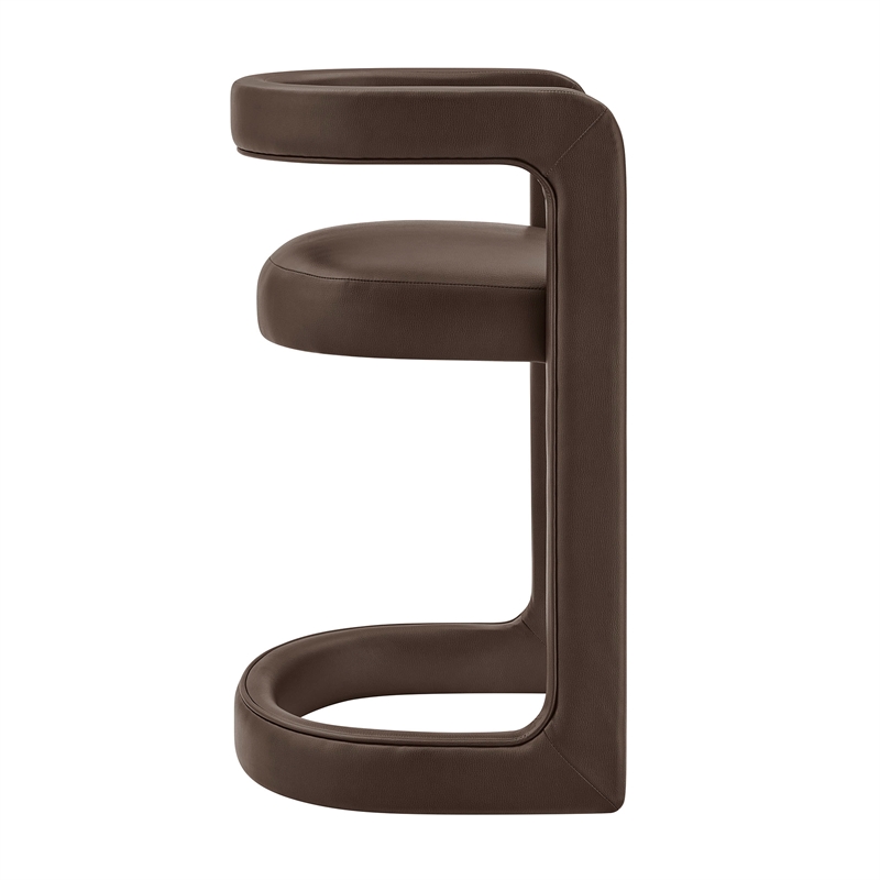 Modway Winslow Premium Vegan Leather Counter Stool in Espresso