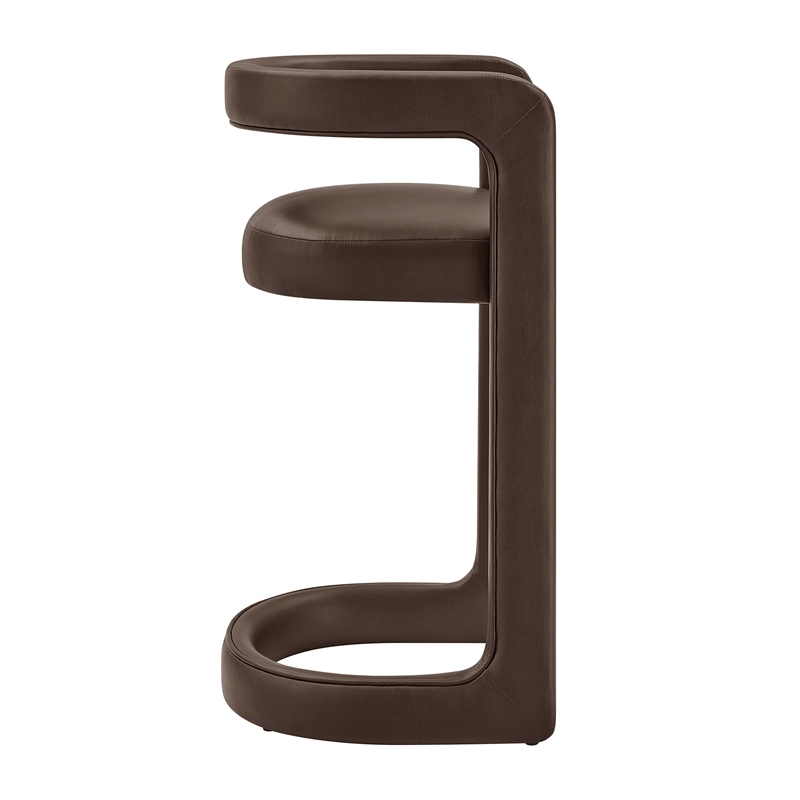 Modway Winslow Premium Vegan Leather Bar Stool in Espresso