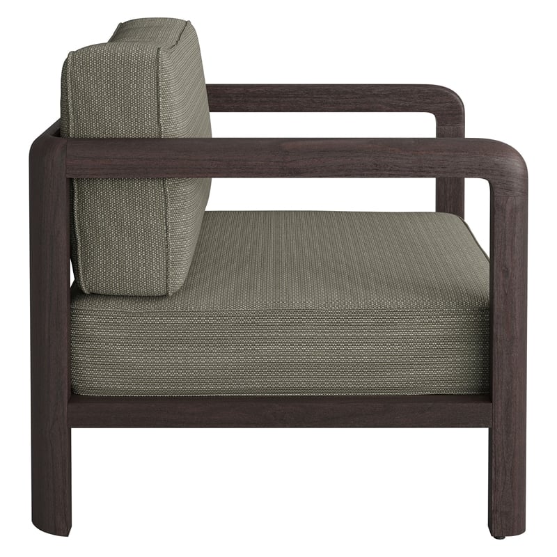 Kona Outdoor Teak Wood Armchair in Ash