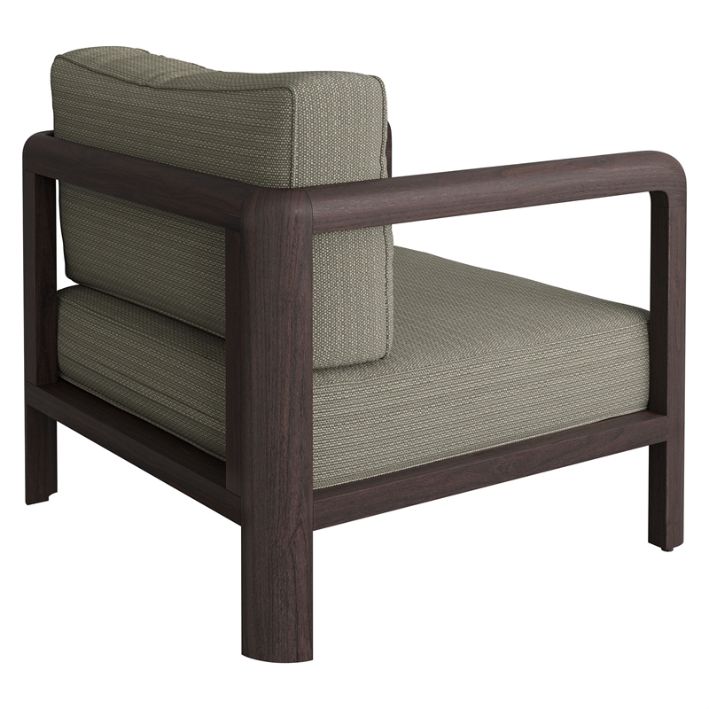 Kona Outdoor Teak Wood Armchair in Ash