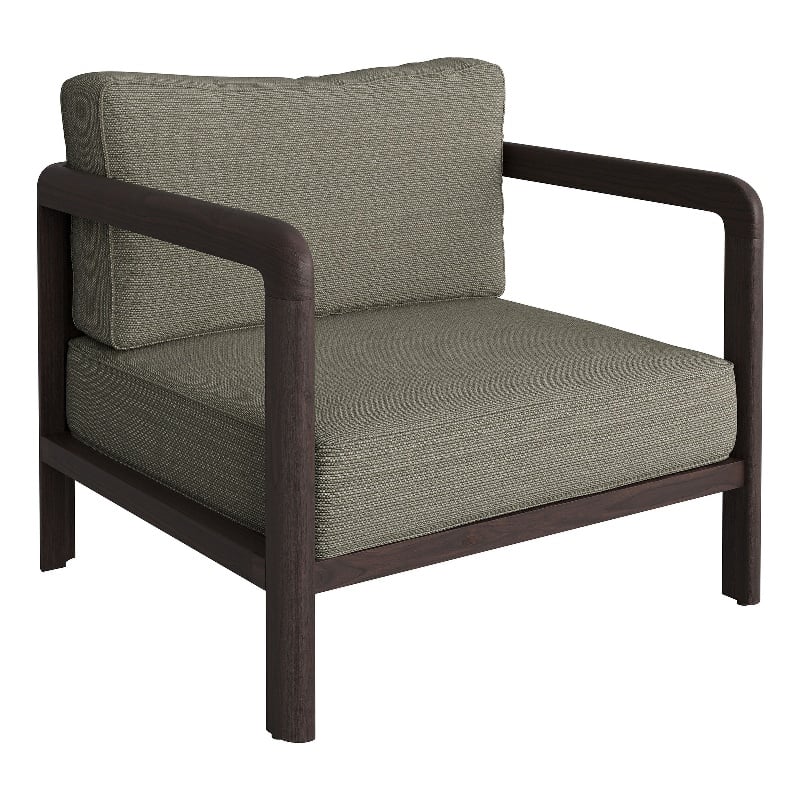 Kona Outdoor Teak Wood Armchair in Ash