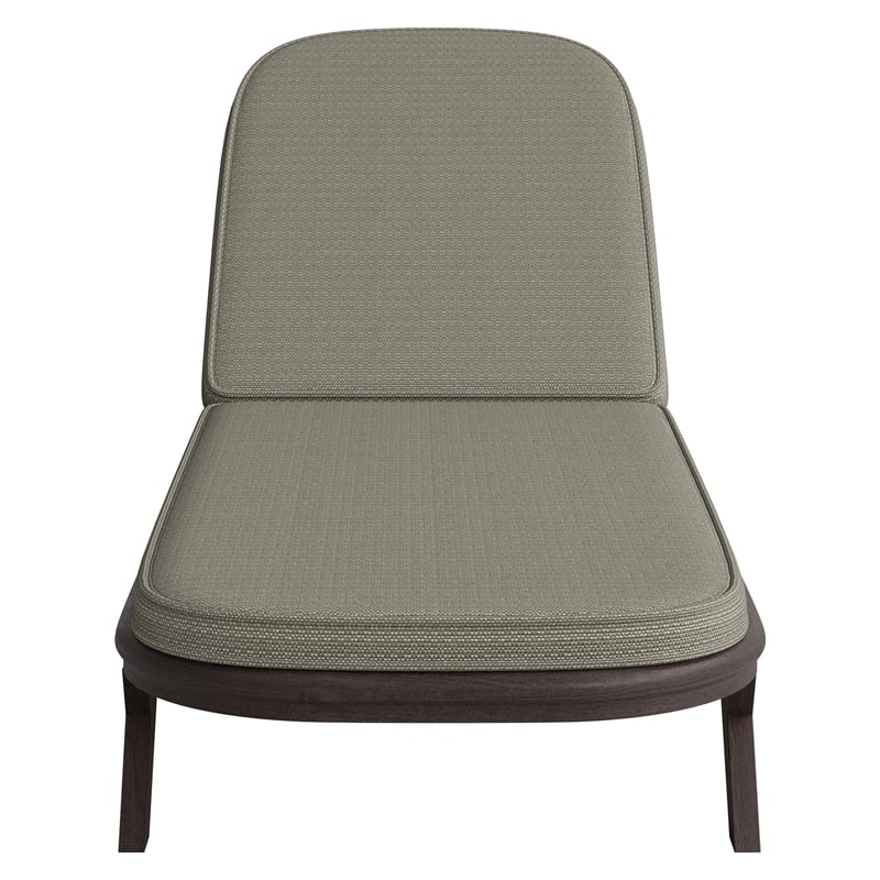 Kona Outdoor Teak Wood Chaise Lounge Chair in Ash