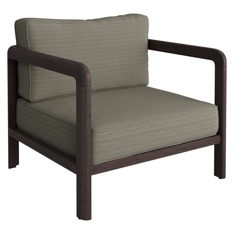 Kona 4-Piece Outdoor Teak Wood Furniture Set in Ash