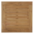 Modway Marina Modern Wood Patio Teak Side Table in Natural Finish