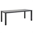 Modway Maine 7-Piece Modern Aluminum Patio Dining Set in Brown/Gray