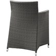 Modway Junction 5-Piece Aluminum Rattan Patio Dining Set in Brown/White