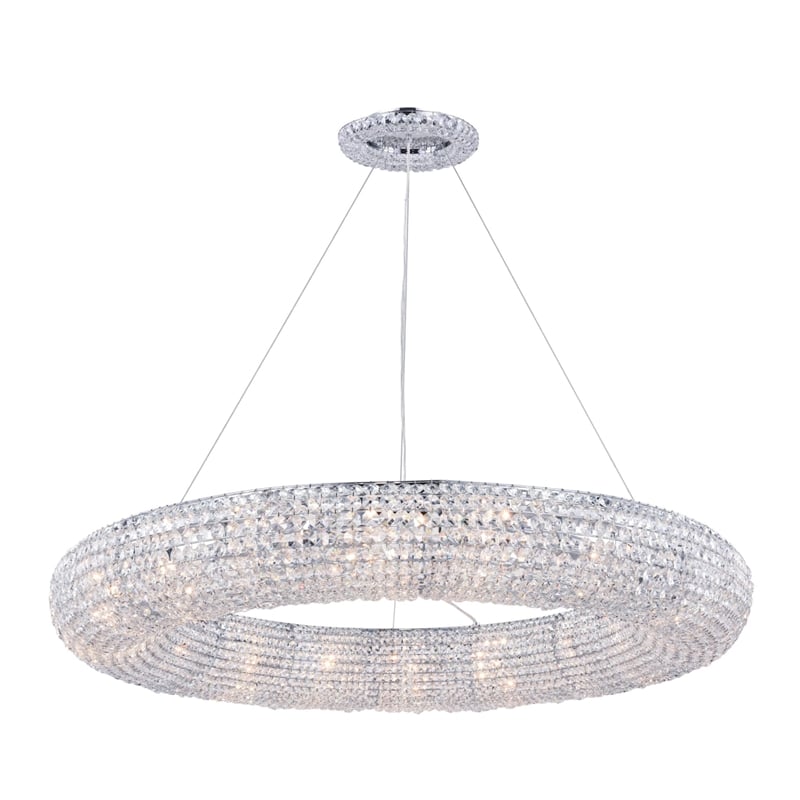 Elegant Lighting Paris 18 Light Chandelier in Chrome