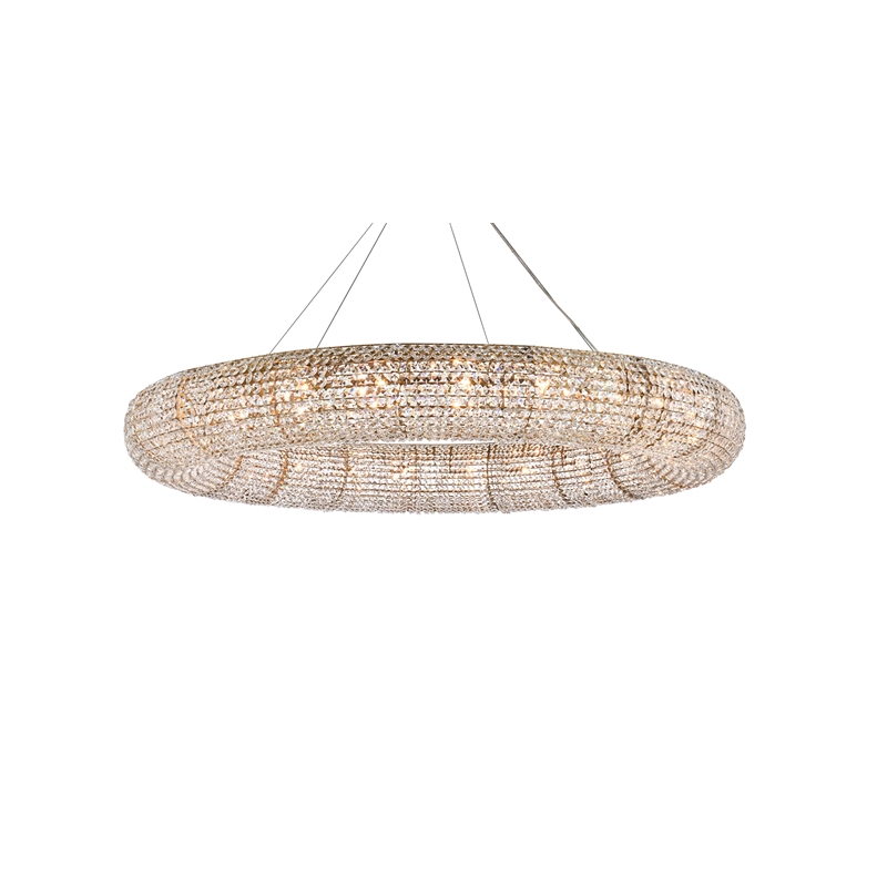Elegant Lighting Paris 24 Light Chandelier in Chrome