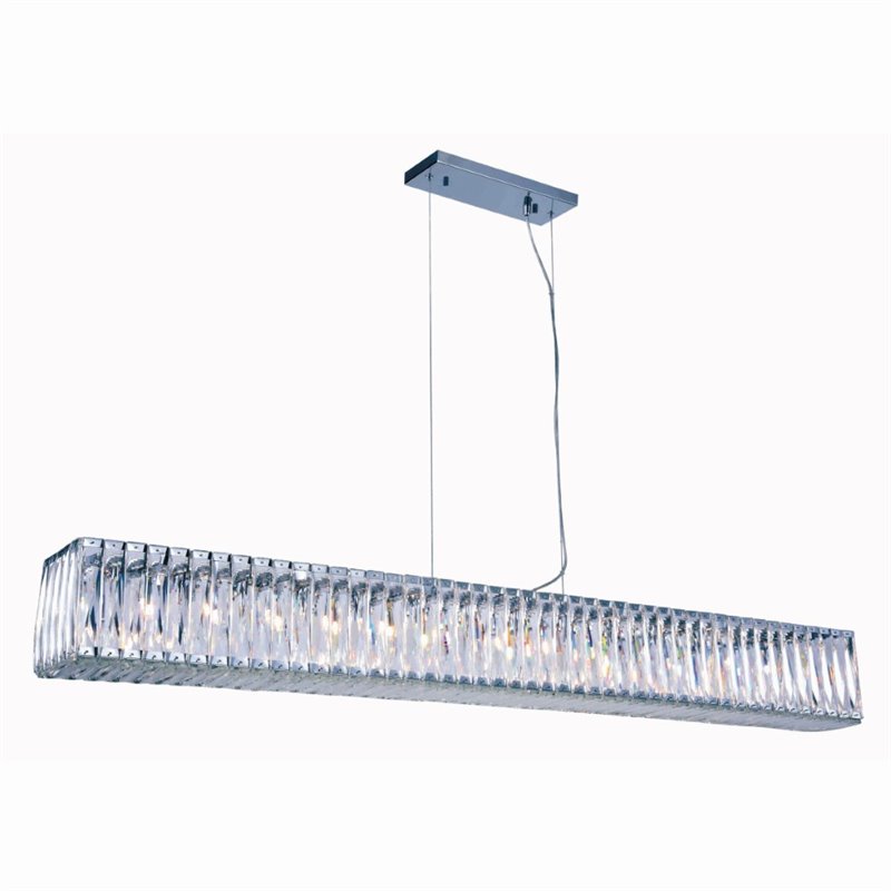 Elegant Lighting Cuvette 14 Light Chandelier in Chrome