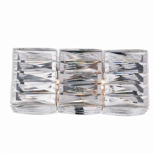 Elegant Lighting Cuvette 2 Light Vantiy Light in Chrome