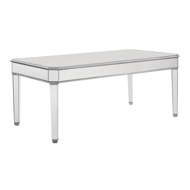 Elegant Lighting Chamberlan Mirrored Dining Table