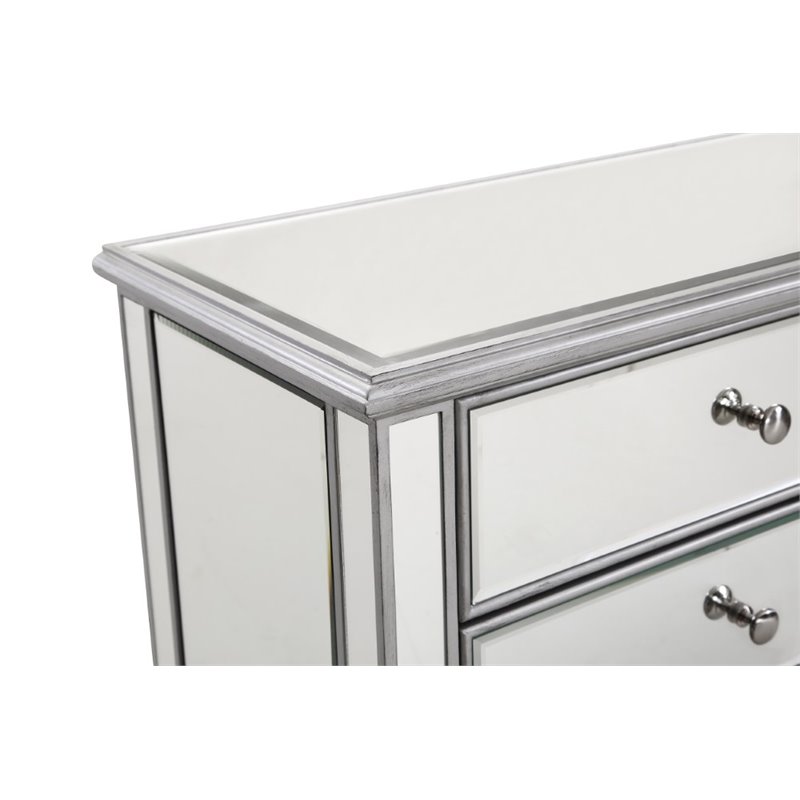 Elegant Lighting Chamberlan 6 Drawer Mirrored Dresser