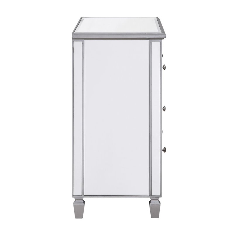 Elegant Lighting Chamberlan 3 Drawer Mirrored Chest