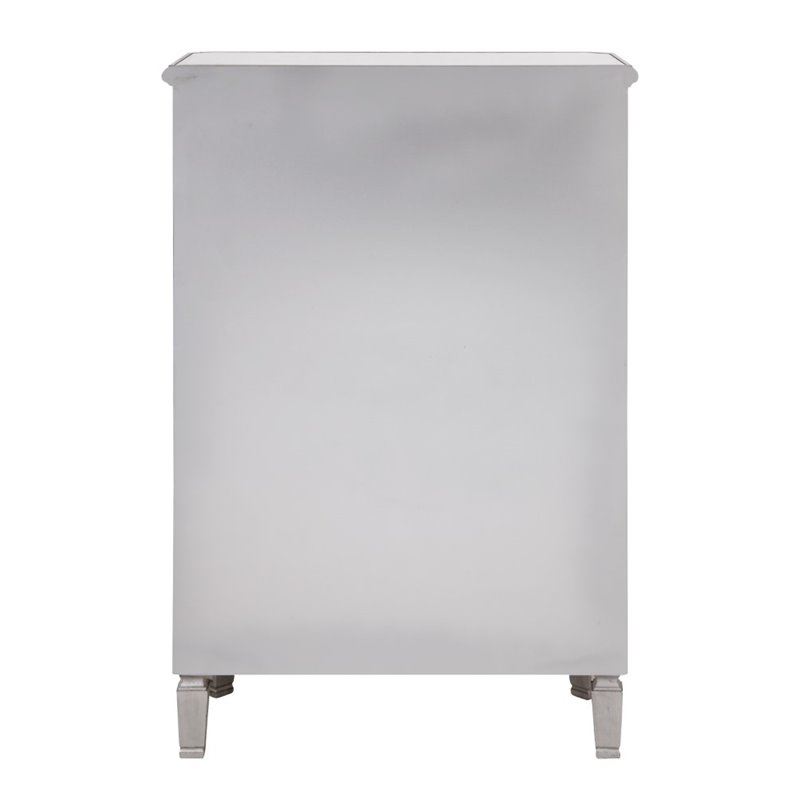 Elegant Lighting Chamberlan 5 Drawer Mirrored Chest