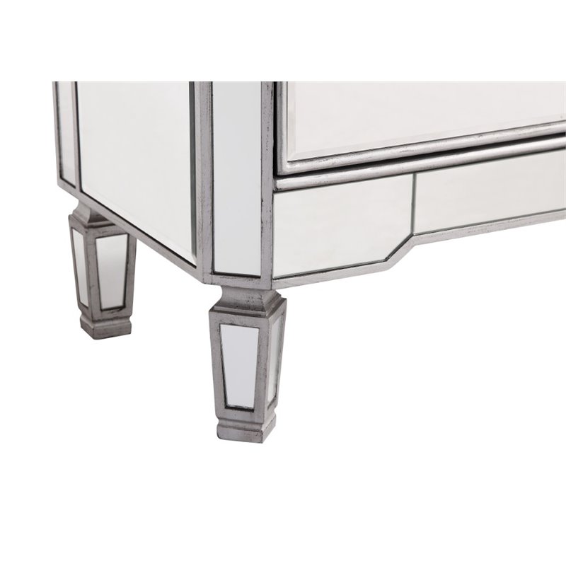 Elegant Lighting Chamberlan 5 Drawer Mirrored Chest