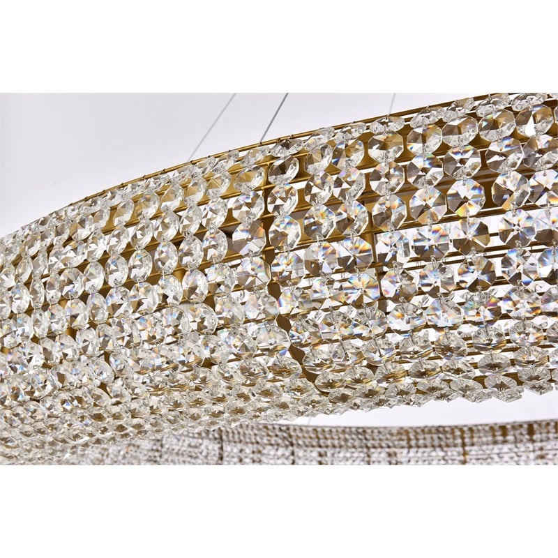 Elegant Lighting Paris 30-Light Royal Cut Crystal & Steel Chandelier in Chrome