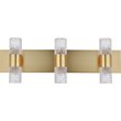 Elegant Lighting Vega 6 Light Clear LED Vanity Light in Gold