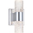 Elegant Lighting Vega 2 Light Clear LED Vanity Light in Chrome