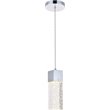 Elegant Lighting Novastella Royal Cut Crystal LED Pendant in Chrome