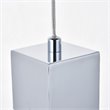 Elegant Lighting Novastella Royal Cut Crystal LED Pendant in Chrome