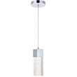 Elegant Lighting Novastella Royal Cut Crystal LED Pendant in Chrome