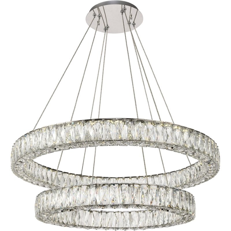 Elegant Lighting Monroe 2 Tier 31.5
