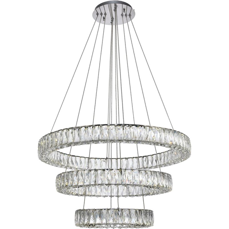 Elegant Lighting Monroe 3 Tier 31.5