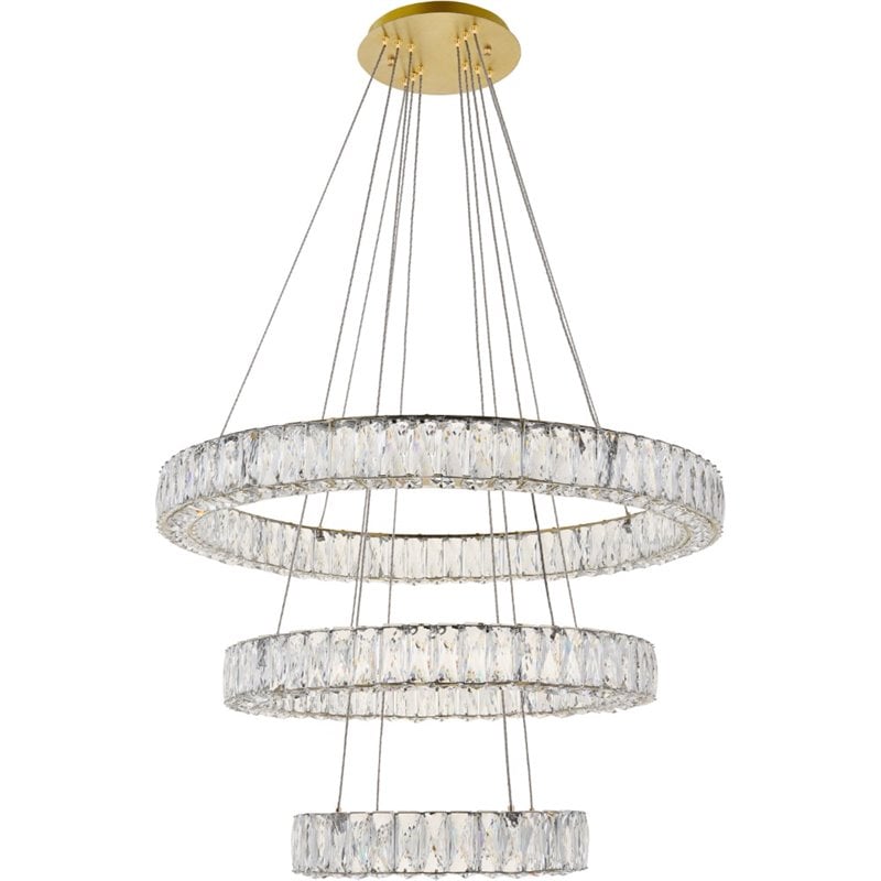 Elegant Lighting Monroe 3 Tier 31.5