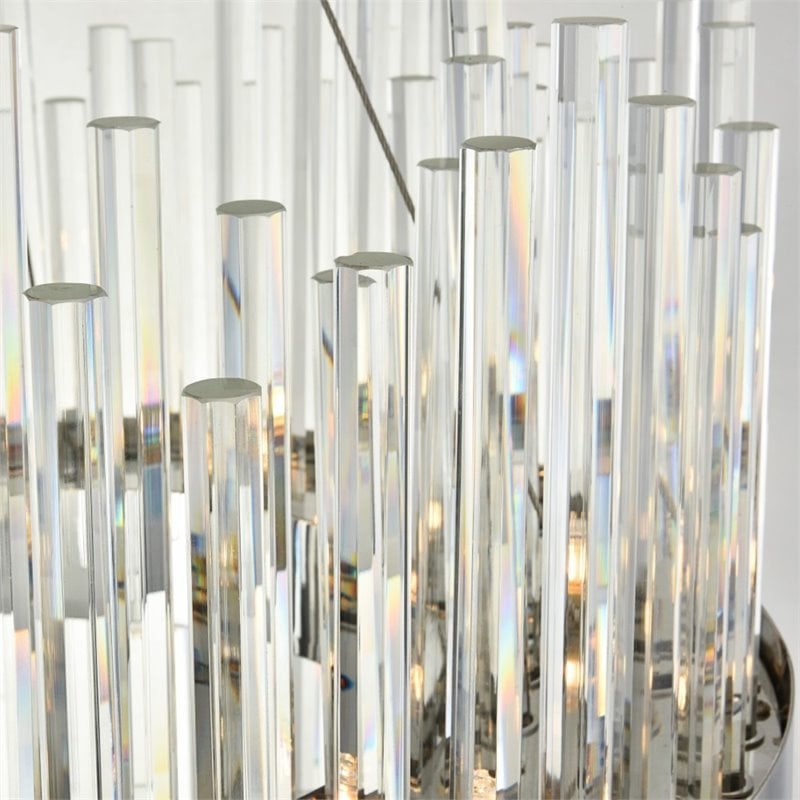 Elegant Lighting Dallas 14 Light Royal Cut Crystal Chandelier in Chrome