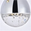 Elegant Lighting Amherst 3 Light Clear LED Pendant in Chrome