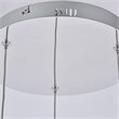 Elegant Lighting Amherst 3 Light Clear LED Pendant in Chrome