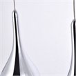 Elegant Lighting Amherst 5 Light Clear LED Island Pendant in Chrome