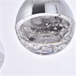 Elegant Lighting Amherst 5 Light Clear LED Island Pendant in Chrome