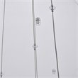 Elegant Lighting Amherst 9 Light Clear LED Pendant in Chrome