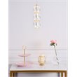 Elegant Lighting Polaris Royal Cut Crystal LED Pendant in Gold