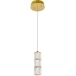 Elegant Lighting Polaris Royal Cut Crystal LED Pendant in Gold