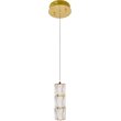Elegant Lighting Polaris Royal Cut Crystal LED Pendant in Gold