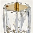 Elegant Lighting Polaris 3 Light Royal Cut Crystal LED Pendant in Gold