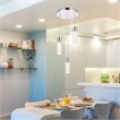 Elegant Lighting Constellation 3 Light Clear LED Pendant in Chrome