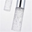 Elegant Lighting Constellation 3 Light Clear LED Pendant in Chrome