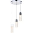 Elegant Lighting Constellation 3 Light Clear LED Pendant in Chrome