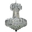 Elegant Lighting Belenus 6 Light Royal Cut Crystal Steel Chandelier in Chrome