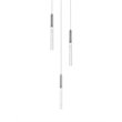 Elegant Lighting Ruelle 3-Lights Modern Aluminum and Metal Pendant in Chrome