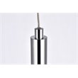 Elegant Lighting Ruelle 3-Lights Modern Aluminum and Metal Pendant in Chrome