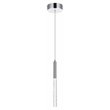 Elegant Lighting Ruelle 1-Light Modern Aluminum and Metal Pendant in Chrome
